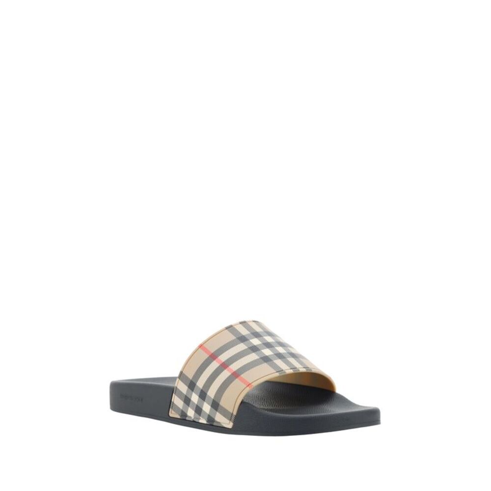 Burberry Brown Rubber Slides Men's Sandals - Picture 2 of 4